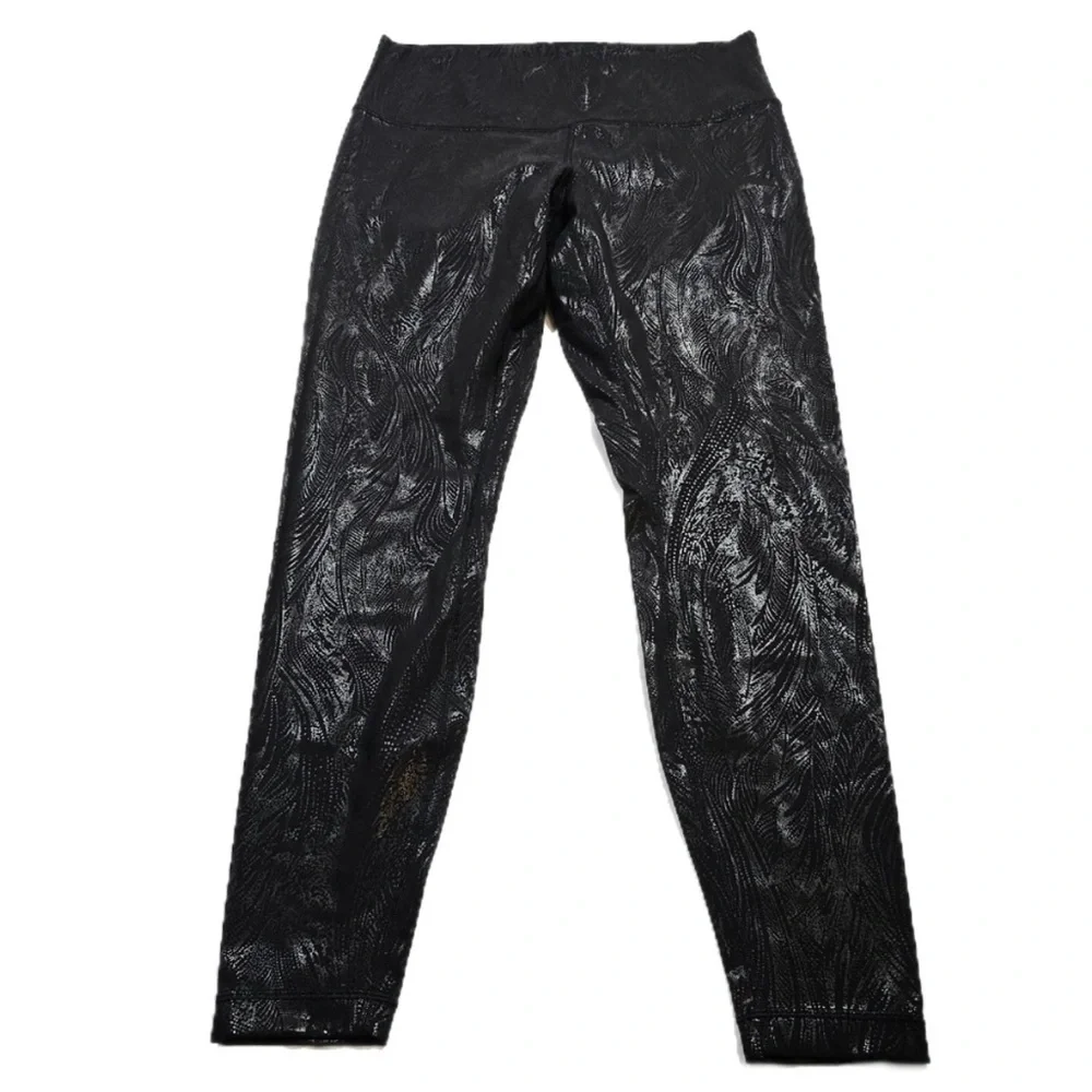 NWOT Lululemon Wunder Under High-Rise Tight 28" *Shine (Acclimatize Black Foil) - Picture 7 of 16